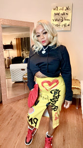 Fashionista Graphic Skirt