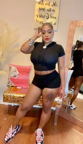Hooded Short Set