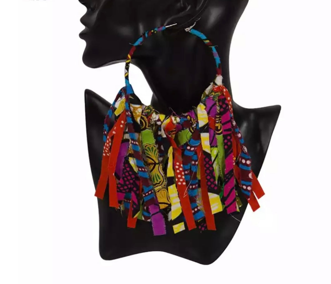 Ankara Fabric Earrings