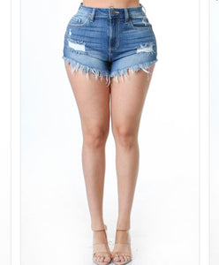 Keep It Short Frayed Shorts