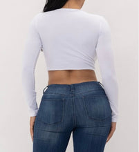 Open Front Tie Crop