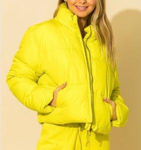 Lime Puffer Jacket